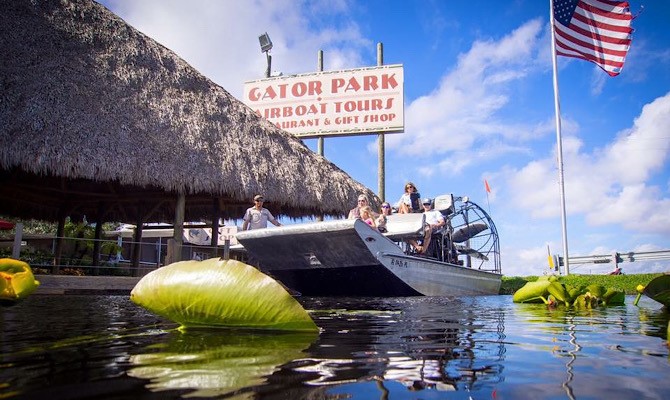 Airboat and Park entrance